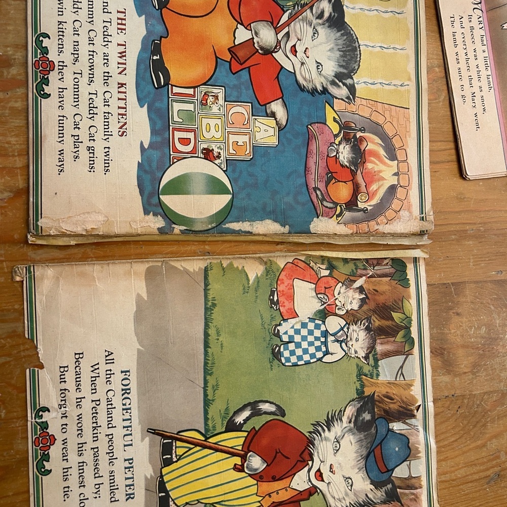 Vintage 1940s 'Three Little Kittens' Children's Book. Beautiful artwork! - Picture 7 of 7